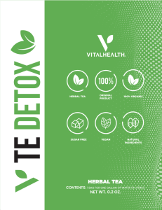 V-TeDetox de Vital Health Global -empaque delantero